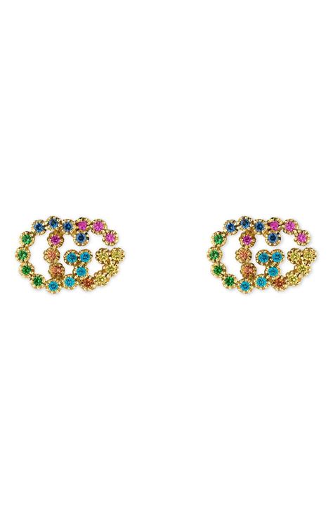 gucci loved earrings price|Gucci multi stone earrings.